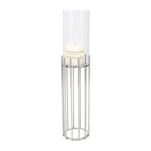 Collum Silver Candle Holder